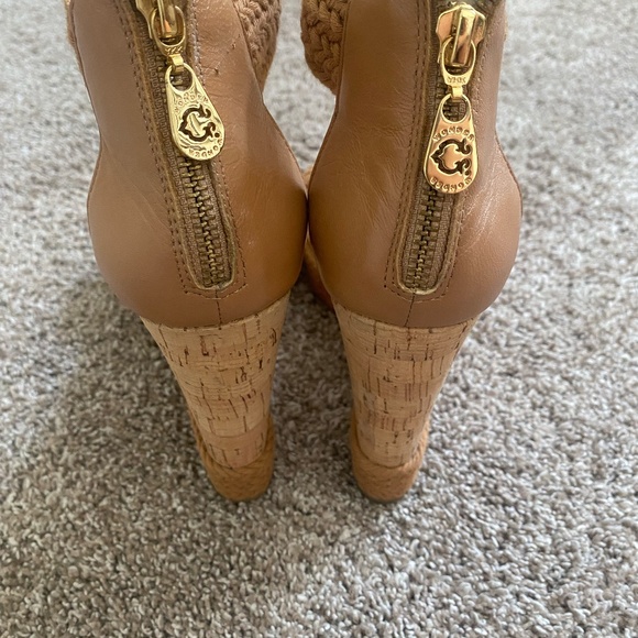 C. Wonder Platform Wedge Sandal with cork heel size 7 - Picture 4 of 8